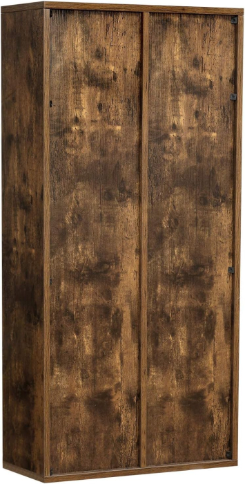 Biblioteca cu 7 compartimente deschise, MDF, 50x24x106cm, maro rustic [2]