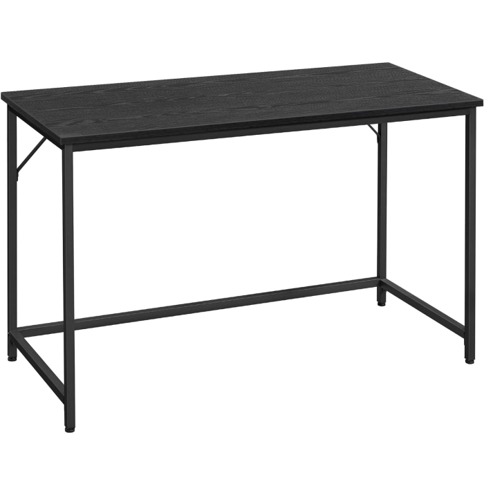 VASAGLE Birou cu cadru din otel, 60x120x75cm, industrial, negru [1]