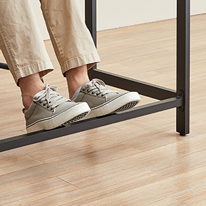 VASAGLE Birou de colt in forma de L, cu 2 rafturi de depozitare, 138x138x75cm, industrial, maro rustic si negru [12]