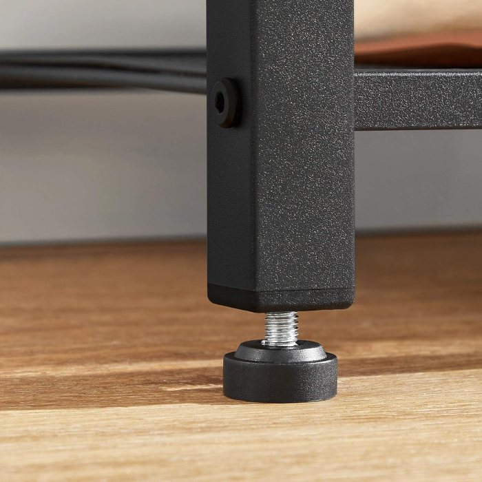 Cuier pentru haine, suport pentru pantofi si banca cu rafturi, cu carlige, cadru metalic mat, 80x32x178cm [4]