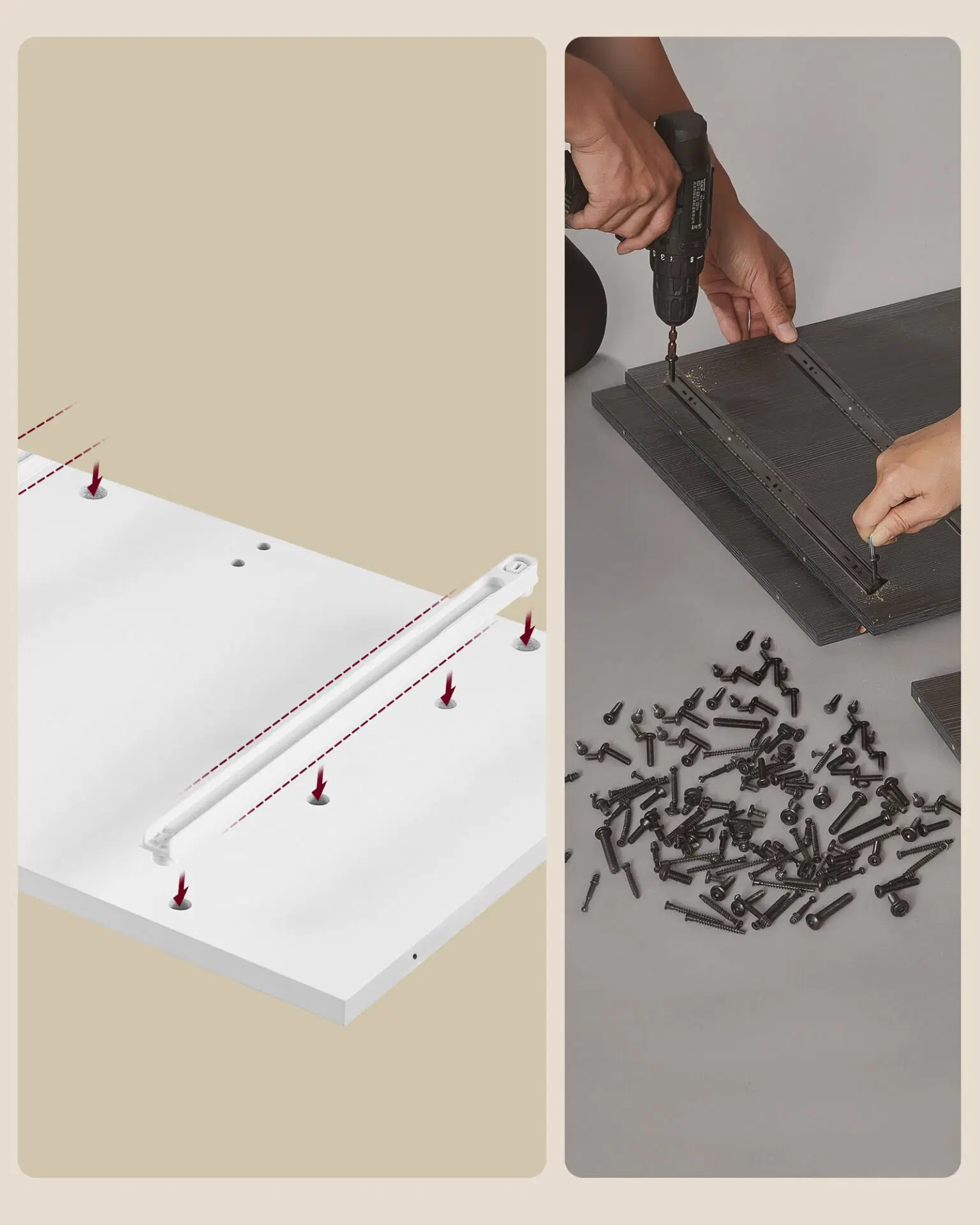 Dulap de baie cu sertare si usa, priza integrata cu USB, rafturi reglabile, MDF, 30x60x100 cm, alb [4]