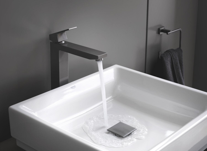 Ventil lavoar Grohe 40565AL0, Cube, universal, push to open, mat, grafit [2]