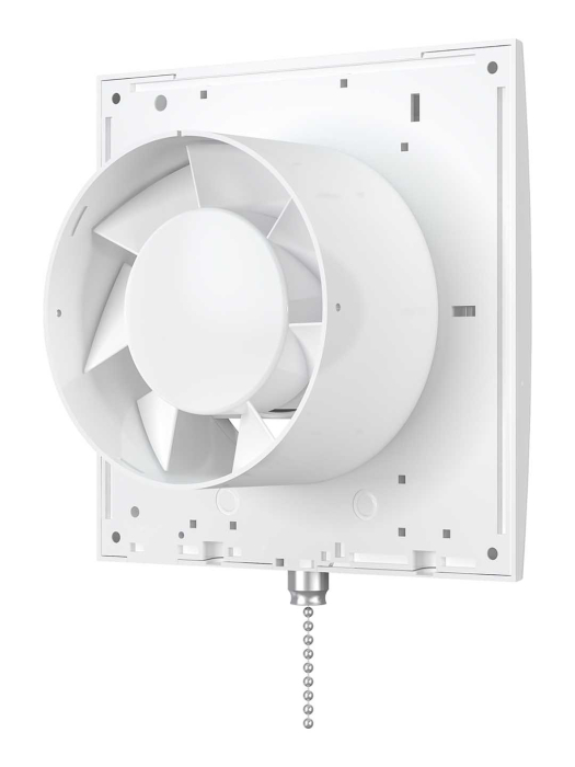 Ventilator baie cu snur inchidere/deschidere VentEurope EASY125PS, 125 mm, 183 mc/h, IP24, 14W, Alb [4]