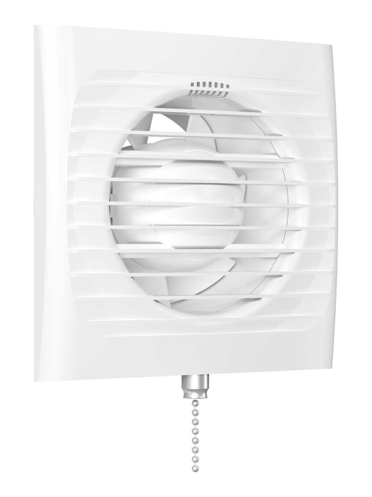 Ventilator baie cu snur inchidere/deschidere VentEurope EASY125PS, 125 mm, 183 mc/h, IP24, 14W, Alb [2]