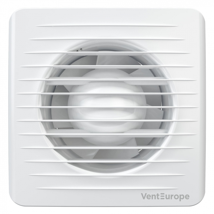 Ventilator baie VentEurope CLASSIC125, diametru 125 mm, debit 183 mc/h, 16W, IP24, silentios, economic, Alb [3]