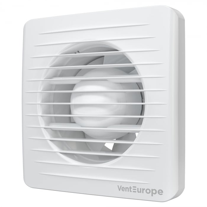 Ventilator baie VentEurope CLASSIC125, diametru 125 mm, debit 183 mc/h, 16W, IP24, silentios, economic, Alb [1]