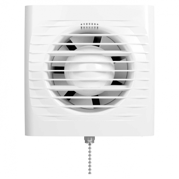 Ventilator baie VentEurope EASY100PS, diametru 100 mm, debit 97 mc/h, cu snur, IP24, 14W, silentios, economic, Alb [1]