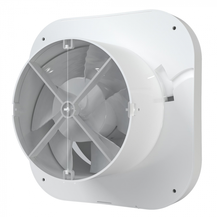 Ventilator de baie VentEurope ROUND100BDBB, motor pe rulmenti, diametru 100 mm, debit 105 m³/h, 17W, IP24, silentios, economic, Alb [3]