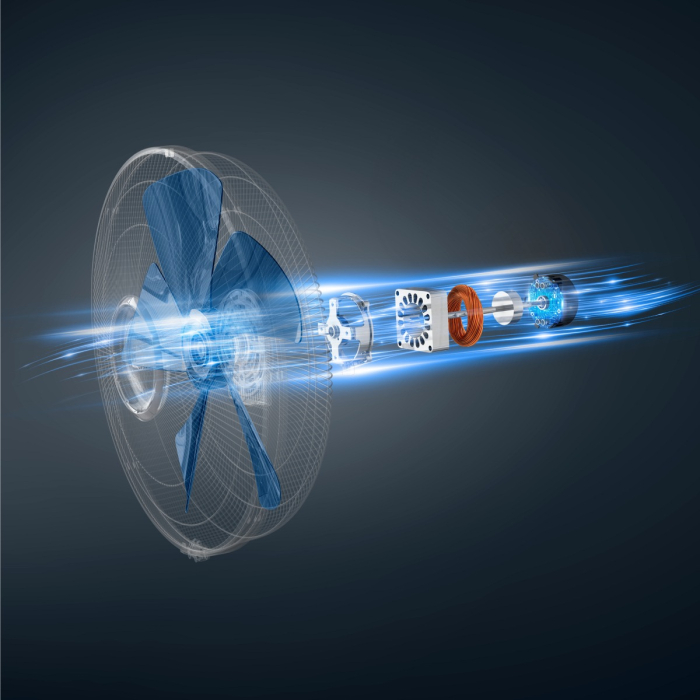 Ventilator cu picior Rowenta Turbo Silence Extreme VU5677F0, 34 W, 10 trepte de viteza, oscilatie multidirectionala automata, oprire automata, motor Effitech, telecomanda, timer, cronometru, inaltime  [11]