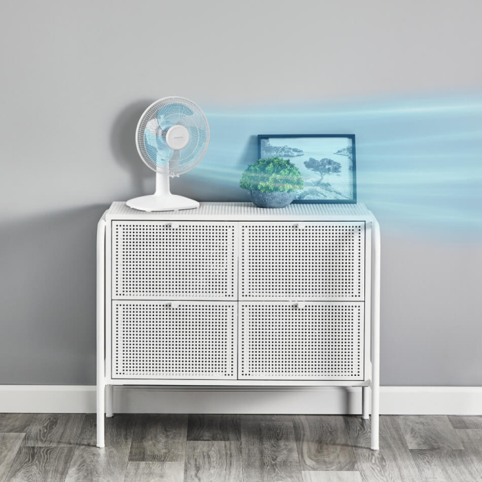 Ventilator de birou Rowenta Essential+ VU2330F2, 3 trepte de viteza, putere 35 W, design compact, nivel scazut de zgomot, alb [4]