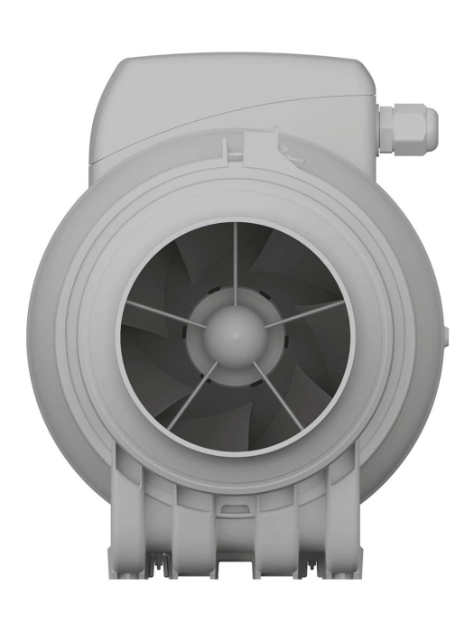 Ventilator de canal VentEurope MONSOON1002SP, diametru 99 mm, debit 250 m³/h, 25W, IP44, 2 viteze, motor cu rulmenti, Gri [2]