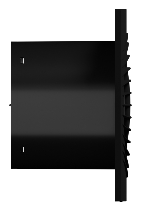 Ventilator de perete VentEurope ELEGIA100BDBM, patrat, diametru 100 mm, debit 100 mc/h, 7.8W, IP45, motor cu rulmenti, silentios, Negru Mat [3]