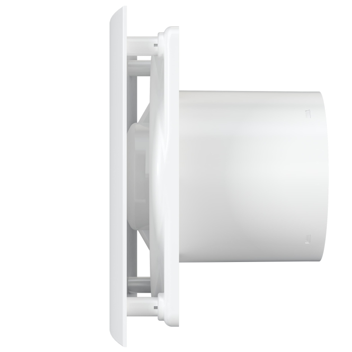 Ventilator de perete cu clapeta antiretur VentEurope PLACE125BD, patrat, diametru 125 mm, debit 140 mc/h, 16W, IP24, silentios, Alb [4]