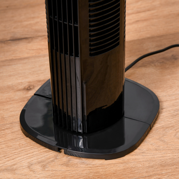 , Ventilator de Turn, 3 Functii si 3 Viteze, Plastic PP, 20 x 20 x 78,5 cmm, Negru [9]