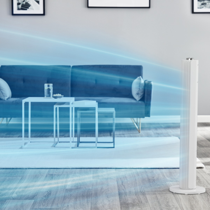 Ventilator Rowenta Urban Cool VU6720F0, 3 trepte de viteza, oscilatie larga, silentios, Alb [2]