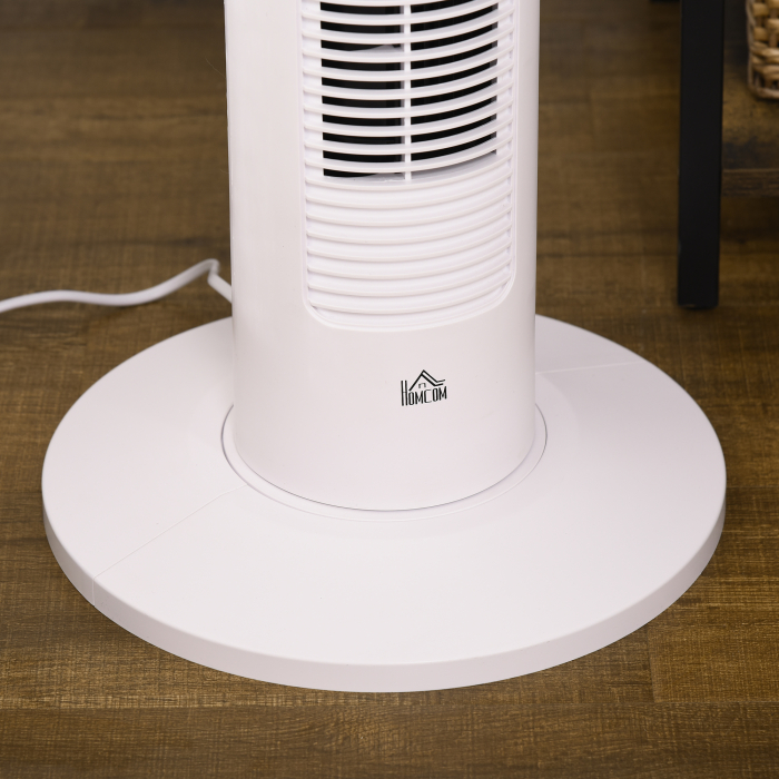  Ventilator turn 45W cu 3 moduri si 3 viteze, timer de 12h, din ABS si aluminiu, Ø31.5x93 cm, alb [9]