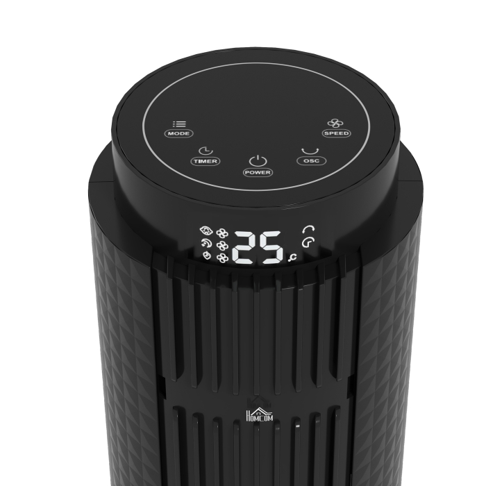  Ventilator turn 45W cu 4 moduri si 3 viteze, cu timer de 12h, din ABS, Ø31.5x96 cm, negru [9]