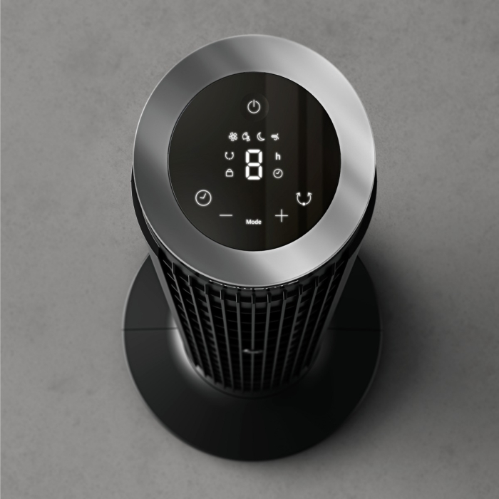 Ventilator turn Rowenta Eole Silence Force VU7020F0, 8 trepte de viteza, motor Effitech®, timer 8 ore, functie de noapte, ecran LED, oprire automata, telecomanda inclusa, negru [2]