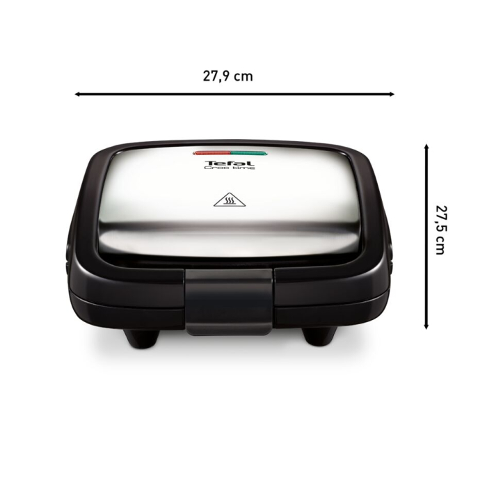 Sandwich maker Tefal Croc Time SM193D34, 700W, înveliș antiaderent, gri & negru Sandwich maker Tefal Croc Time SM193D34, 700W, înveliș antiaderent, gri & negruSandwich maker Tefal Croc Time SM193D34,  [12]