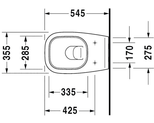 WC Duravit 45350900A1, 355 mm, 545 mm, 340 mm, 1 functii speciale, capac softclose, suspendat, jet de apa, Alb [5]