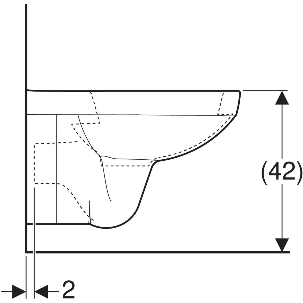 WC Geberit Selnova Square, suspendat, fara capac, alb, 500.270.01.5 [8]