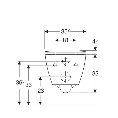 WC Geberit Smyle Square, suspendat, Rimless, capac SoftClose, alb, 500.685.01.1 [5]