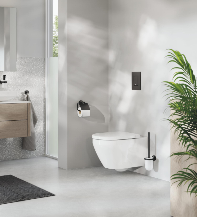 WC Grohe 102485SH00, Euro Ceramic, pe perete, Rimless, fara capac, alb [24]
