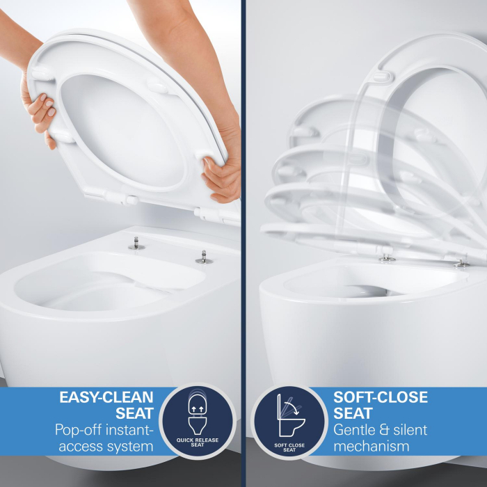 WC Grohe 103848SH00, Start, suspendat, rimless, capac softclose, alb [11]