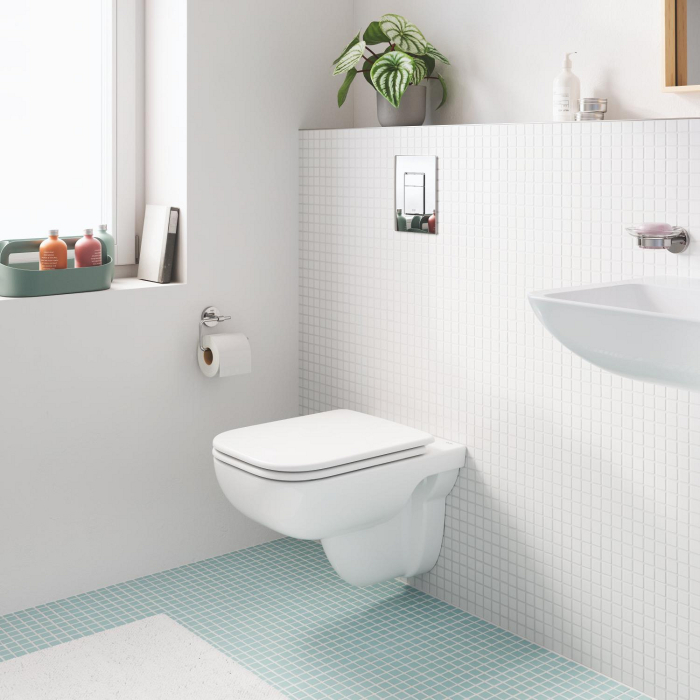 WC Grohe 39809000, 367 mm, 535 mm, 360 mm, 1 functii speciale, suspendat, interior zona montaj, jet de apa, Alb [13]