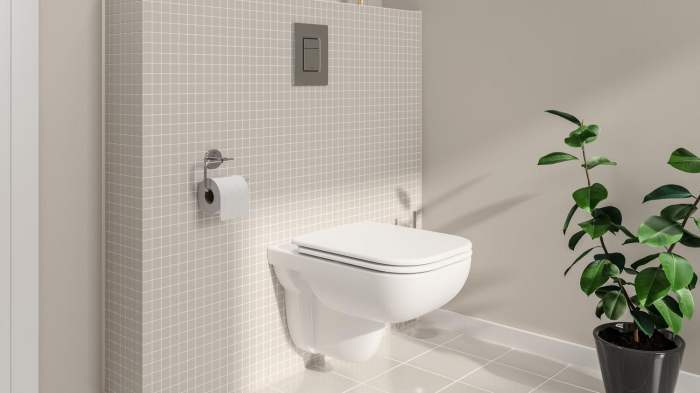 WC Grohe 39809000, 367 mm, 535 mm, 360 mm, 1 functii speciale, suspendat, interior zona montaj, jet de apa, Alb [15]