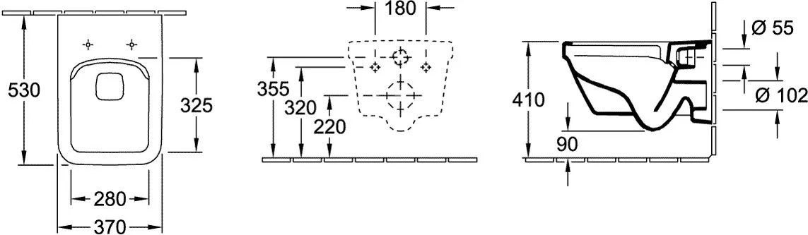 WC Villeroy & Boch Architectura, suspendat, DirectFlush, fara capac, alb, 5685R001 [13]