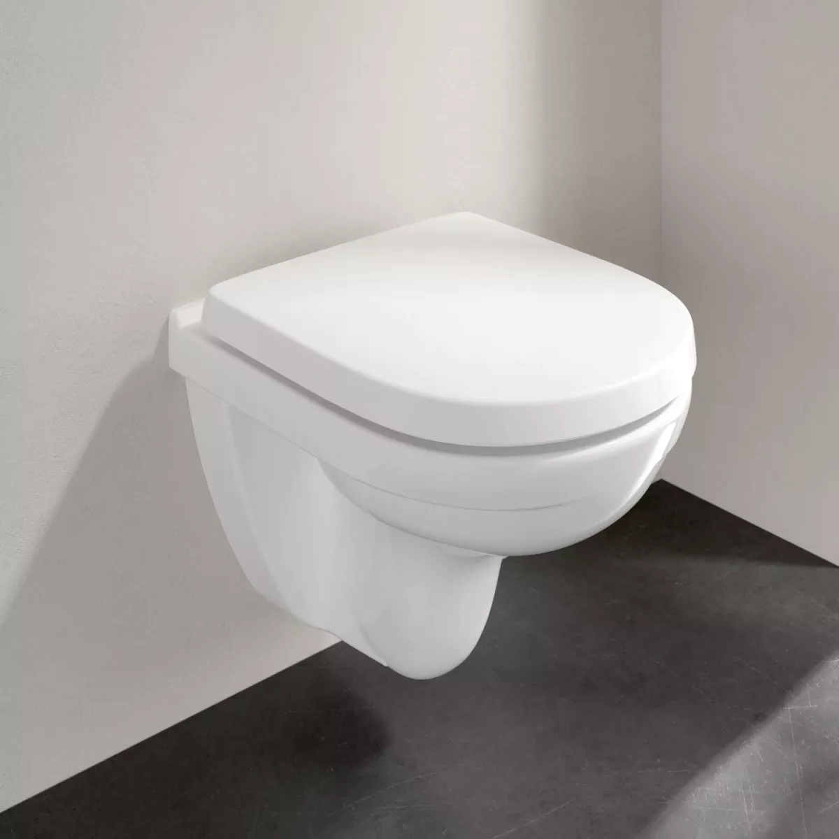 WC Villeroy & Boch O.novo, suspendat, DirectFlush, compact, fara capac, alb, 5688R001 [2]
