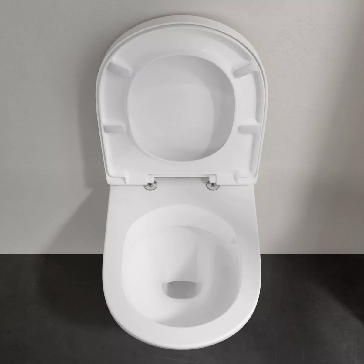 WC Villeroy & Boch O.novo, suspendat, DirectFlush, compact, fara capac, alb, 5688R001 [6]