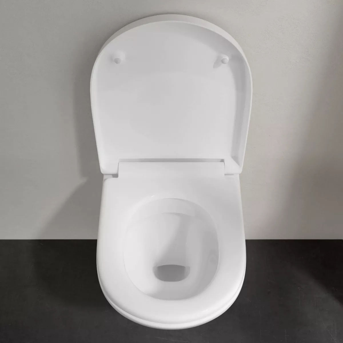 WC Villeroy & Boch O.novo, suspendat, DirectFlush, compact, fara capac, alb, 5688R001 [5]