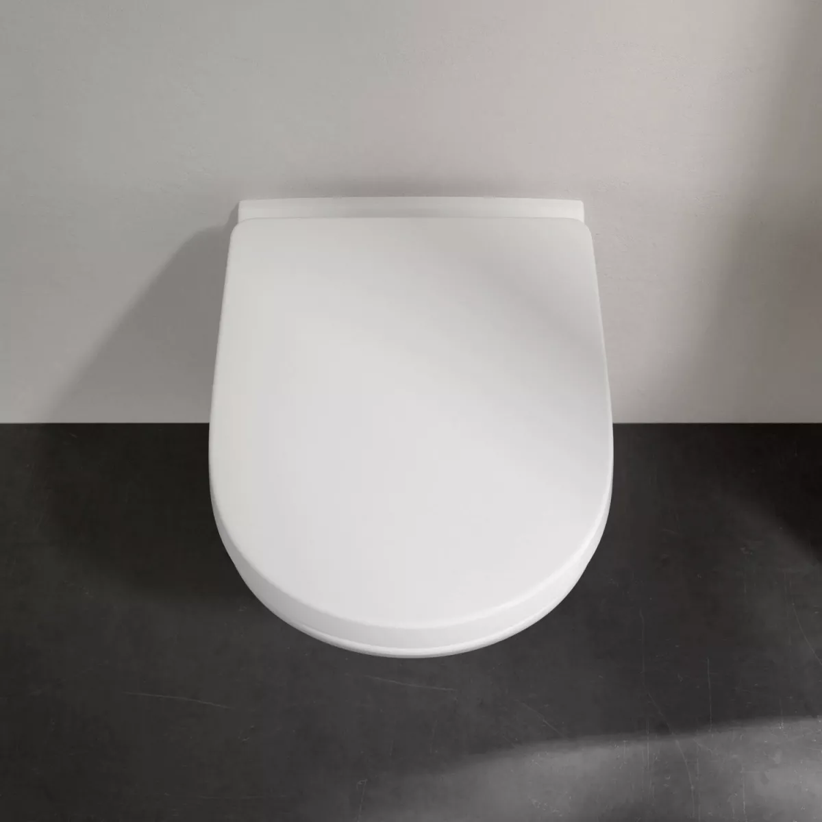 WC Villeroy & Boch O.novo, suspendat, DirectFlush, compact, fara capac, alb, 5688R001 [4]