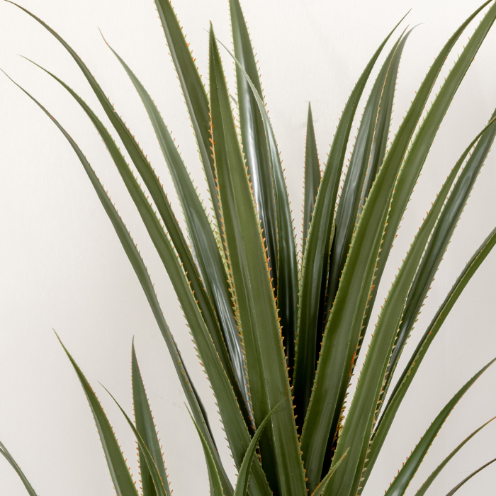 Yucca Artificiala 190cm Planta Artificiala cu 39 Frunze Decoratiune pentru Casa Living Birou Gradina Ø17x190 cm Verde [9]