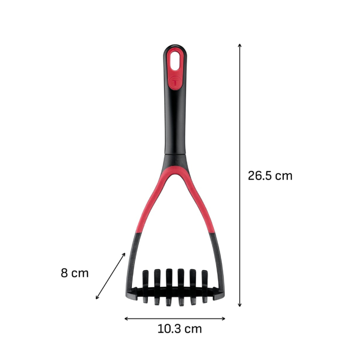 Zdrobitor de cartofi Tefal Ingenio+ K1980934, compatibilitate cu masina de spalat vase, plastic, negru & rosu [11]