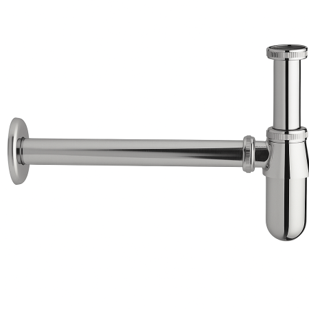 Scurgeri, sifoane, racorduri sanitare - Sifon rigid pentru lavoar Remer Rubinetterie 970Z114, diametru 32 mm, lungime 250 mm, alama cromata, finisaj lucios