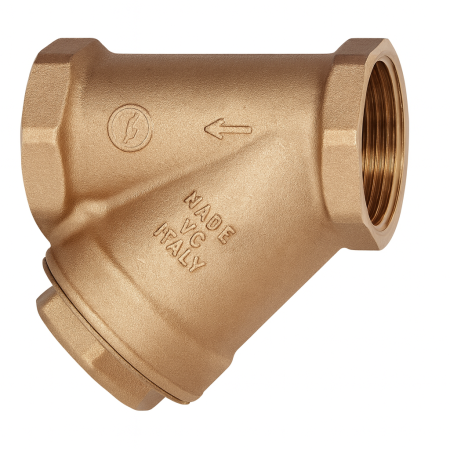 Fitinguri - Filtru Y magnetizabil Giacomini R74AY105, filet interior 1", alama, pentru instalatii HVAC, cu sita din inox