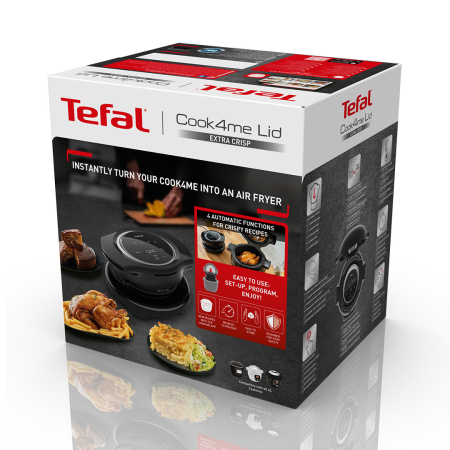 Accesoriu multicooker pentru prajit Tefal Cook4Me+ Extra Crisp Lid EY150830, compatibil cu multicookerele Cook4Me de 6 L, 4 programe, temperatura aj [13]