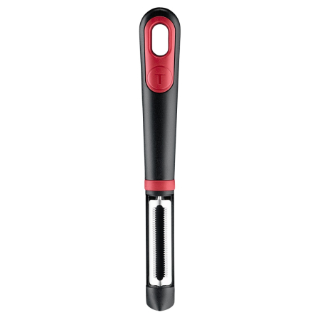 Accesoriu pentru decojit legume si fructe Tefal Ingenio K1994034, lama zimtata, inox, capac de protectie, negru & rosu [8]