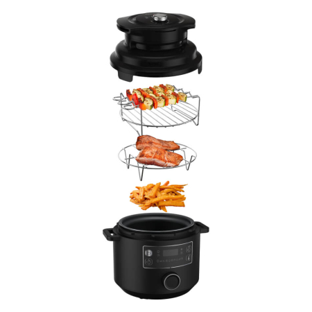 Accesoriu pentru gatire cu aer cald Tefal Turbo Crisp LF101810, 4 programe, temperatura ajustabila, ecran LED, compatibil cu multicooker Turbo Cuis [10]
