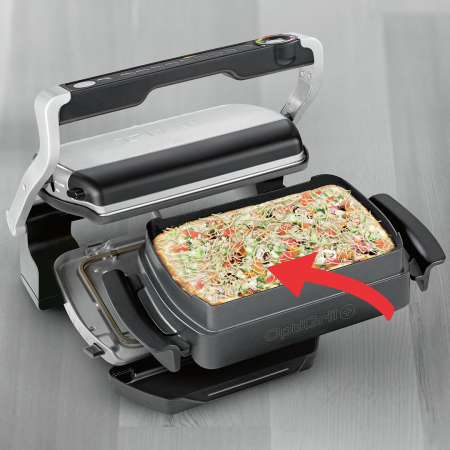 Accesoriu Snacking & Baking Tefal XA725870 pentru OptiGrill+ si Elite, 1.6 L, pentru 2-4 portii, suprafata antiaderenta, aluminiu, seriile GC71 [2]
