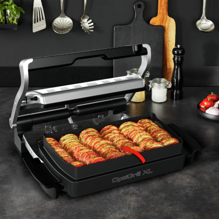 Accesoriu Snacking & Baking Tefal XA727810 pentru OptiGrill+ XL / Elite XL, 2 L, 3-5 portii, suprafata antiaderenta, aluminiu, seriile GC72xxxx  [6]