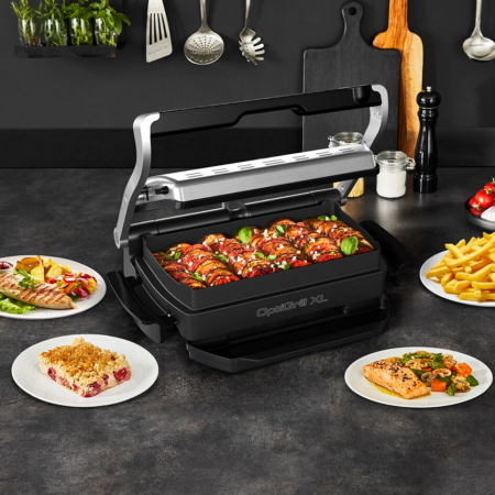Accesoriu Snacking & Baking Tefal XA727810 pentru OptiGrill+ XL / Elite XL, 2 L, 3-5 portii, suprafata antiaderenta, aluminiu, seriile GC72xxxx  [5]