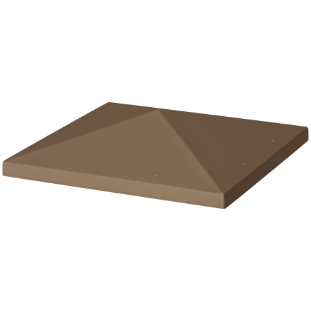  Acoperire pentru Foisor de Gradina 3x3 m din Material Oxford 600D cu Orificii de Drenaj, Maro [0]