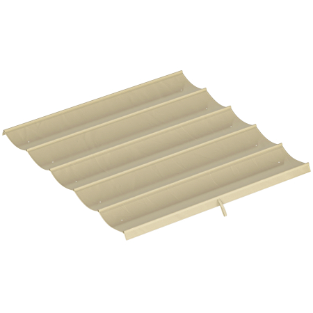 Prelate, pavilioane, umbrele terasa -  Acoperis de inlocuire pentru Pergola Gazebo cu 10 Gauri de Drenaj, Husa Pergola din Poliester Respirabil, 250x255 cm, pentru Pergola de Gradina 3x3m, Bej