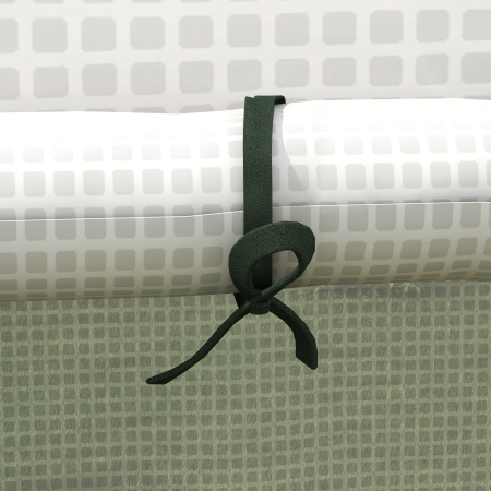  Acoperis de inlocuire pentru Sera Walk-in din PE cu Usa Rulabila si Ferestre, 140 x 143 x 190cm, Alb [7]