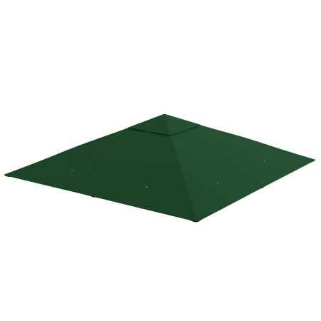 Gradina & balcon -  Acoperis de Schimb 3x3m, Prelata de Schimb pentru Foisor de Gradina din Poliester cu  Orificiu de Ventilatie, Verde