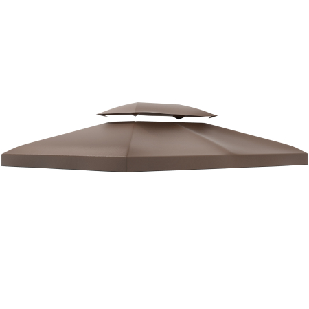 Gradina & balcon -  Acoperis de Schimb pentru Gazebo de Gradina, Impermeabil, Dublu Strat, 3x4 m